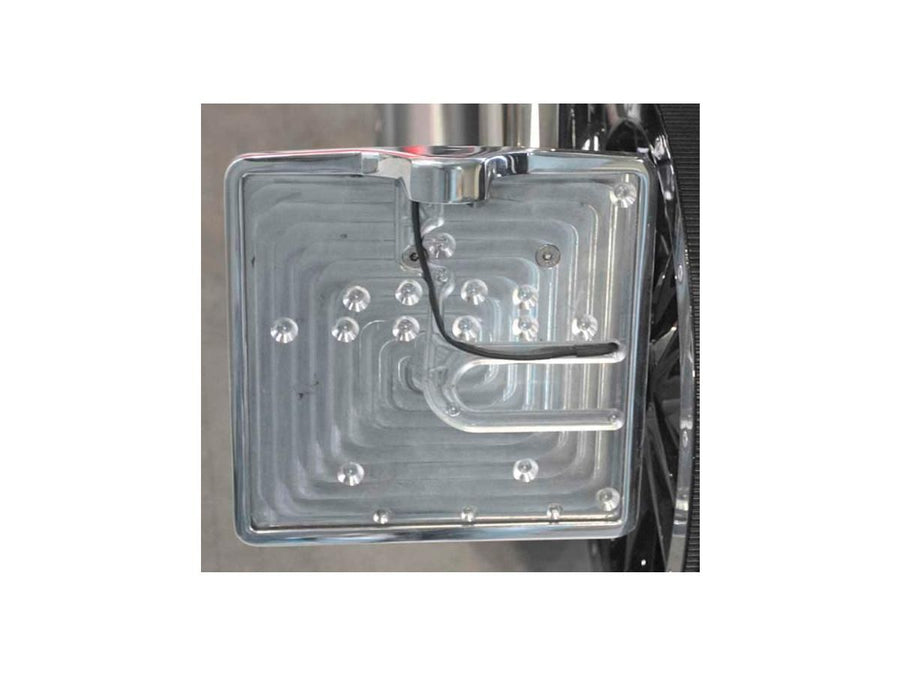 Harley Davidson - Inner license plate base plate Belgian size 174x140mm aluminum
