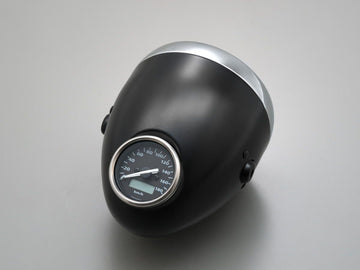 Harley Davidson - Vintage 5 3/4 "Polvere nera di faro H4 - 0