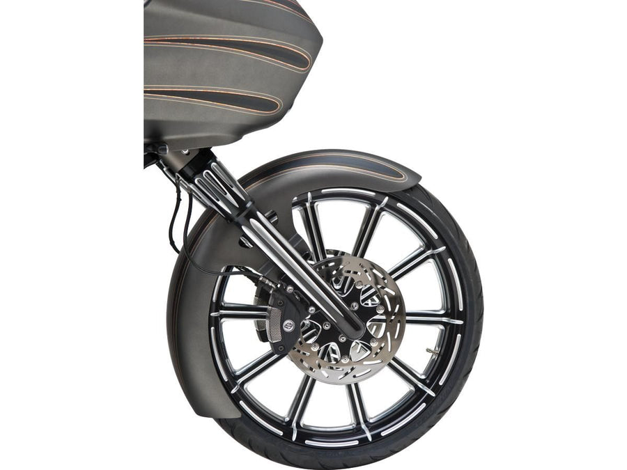 Harley Davidson Touring [1986-2013] -deep Cut Fork Protection Black Anodisé