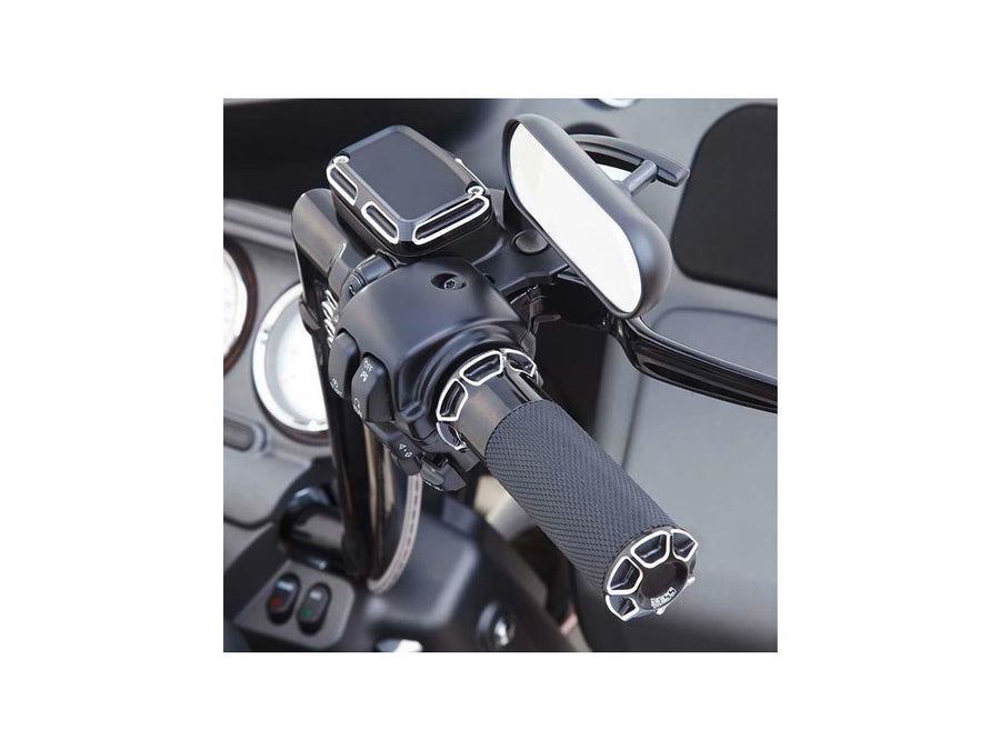 Harley Davidson Touring [2008-2024]-Snit fusion handles black anodized 1 "