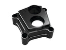 Harley Davidson Dyna [2000-2017]-10-gauge LITTER block covers black anodized-3