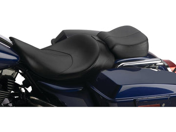 Harley Davidson Flhr [2016-2022]-Hydra smooth seat black leather vinyl - 0