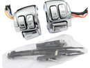 Harley Davidson Sportster [2006-2013]-CHROME Swovblebar Switch Housing Kit con interruttori-3