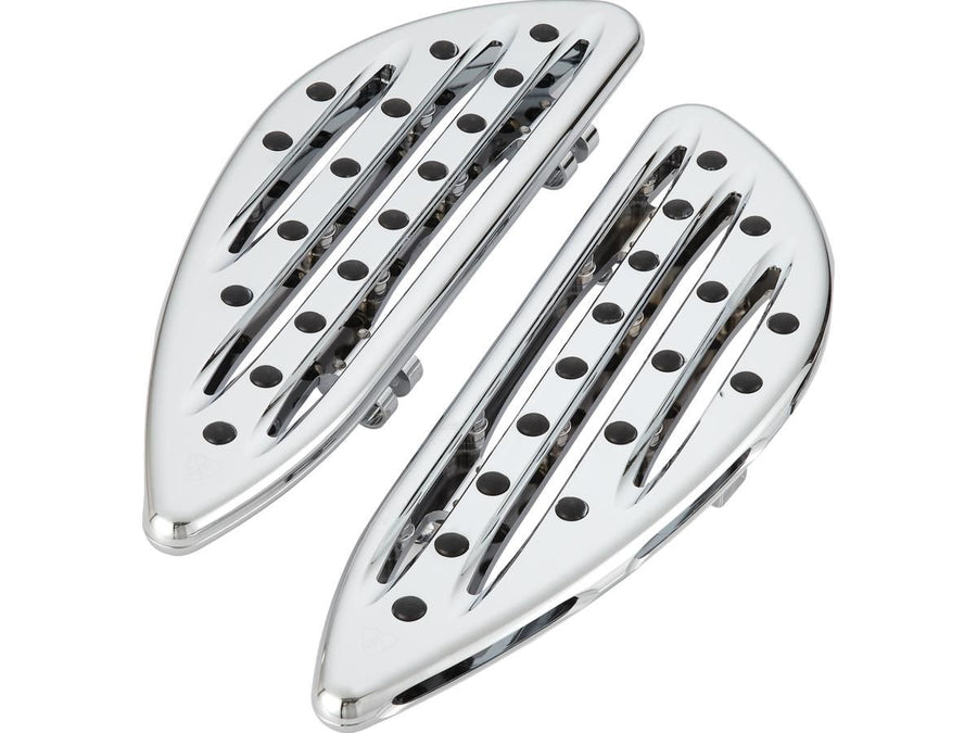 Harley Davidson Touring [1985-2025]-Deep cut driver footrest chrome