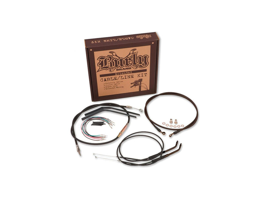 Harley Davidson Tourring [2008-2013] -15 "Excavateur Bar Câbles Ensemble de vinyle noir