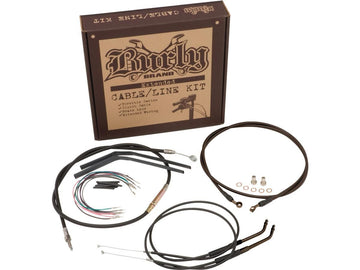 Harley Davidson FXST [2000-2003] -14 "set di cavi bar gorilla non ABS nero non ABS