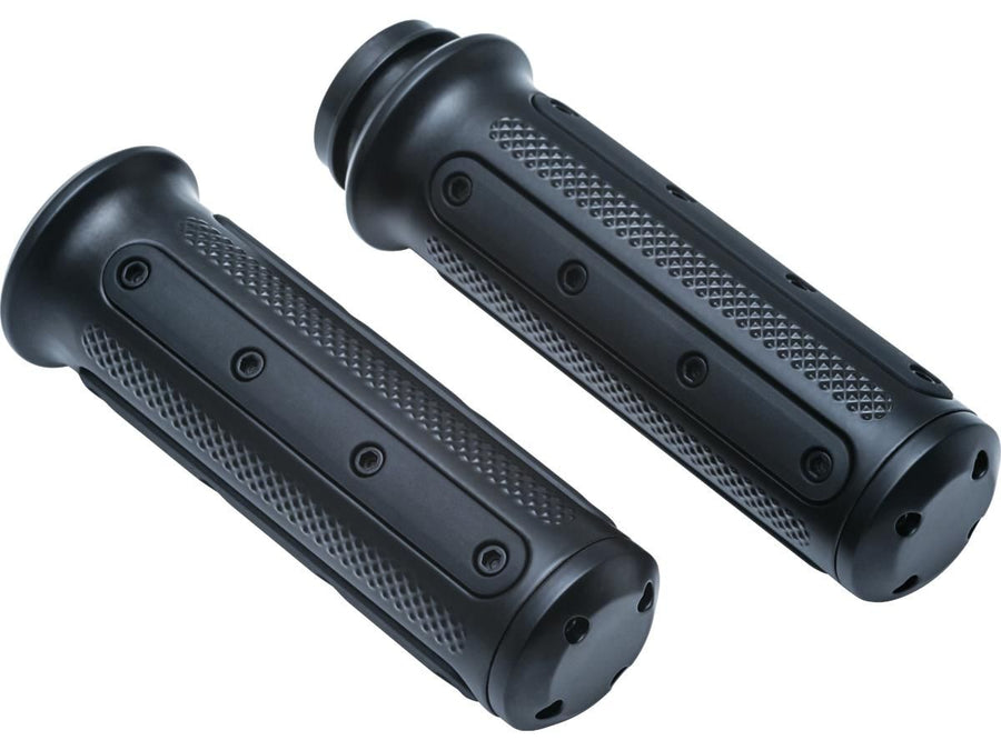 Harley Davidson Touring [2008-2024] – Schwere Industrie Griffe Schwarz Satin 1"