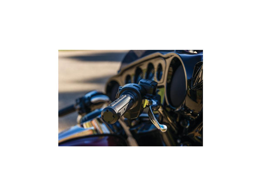 Harley Davidson Touring [2008-2024] – Schwere Industrie Griffe Schwarz Satin 1"