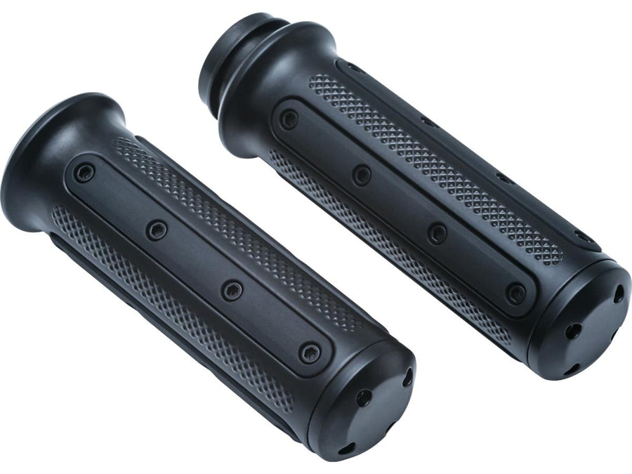 Harley Davidson Touring [2008-2024] – Schwere Industrie Griffe Schwarz Satin 1"