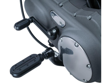 Harley Davidson Sportster [1991-2020] – Schwere Industrie Fußrasten Schwarz, Satin - 0