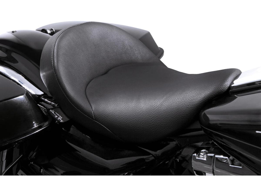 Harley Davidson Touring [2008-2025] – BIGIST Solo Vinyl Sitz Schwarz Vinyl
