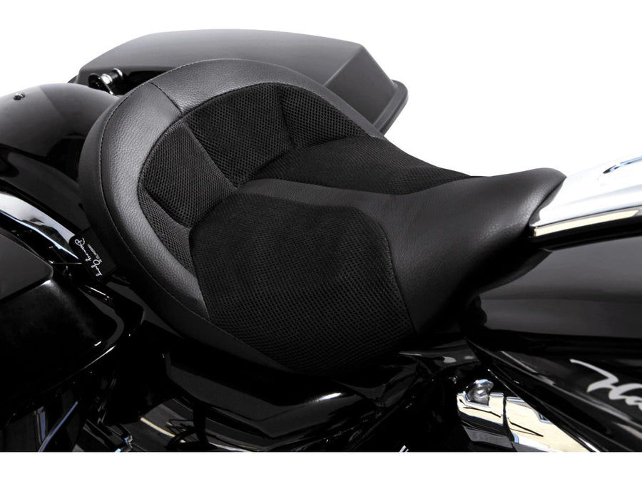 Harley Davidson Touring [2008-2025] – BIGIST Solo Air-2 Sitz Schwarz