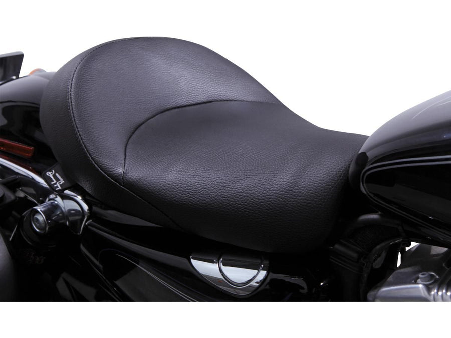 Harley Davidson Dyna [2006-2017] -Bigist Solo Vinyl Seat Black Vinyl