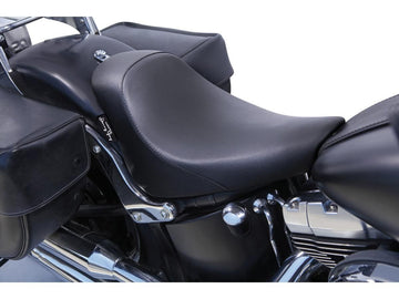 Harley Davidson Flstf [2014-2017] -Minimalist Solo Vinyl Seat Black Vinyl