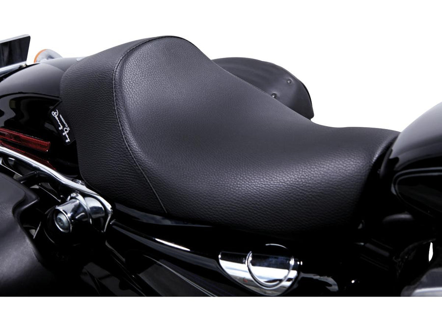 Harley Davidson Sportster [2004-2020]-Minimalist Solo Vinyl seat black vinyl