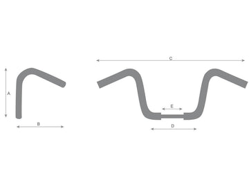 Harley Davidson Touring [2008-2013] -1 1/4 "Fat Excavator Groom non remarqué à 3 trous - 0