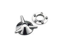 Harley Davidson Dyna [1999-2017]-Asse spinner di spinner Cover in alluminio lucido-3