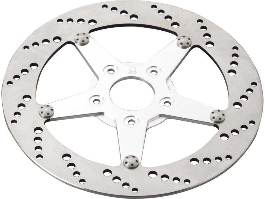 Harley Davidson Sportster [1986-1999]-drilled brake disc aluminum stainless steel