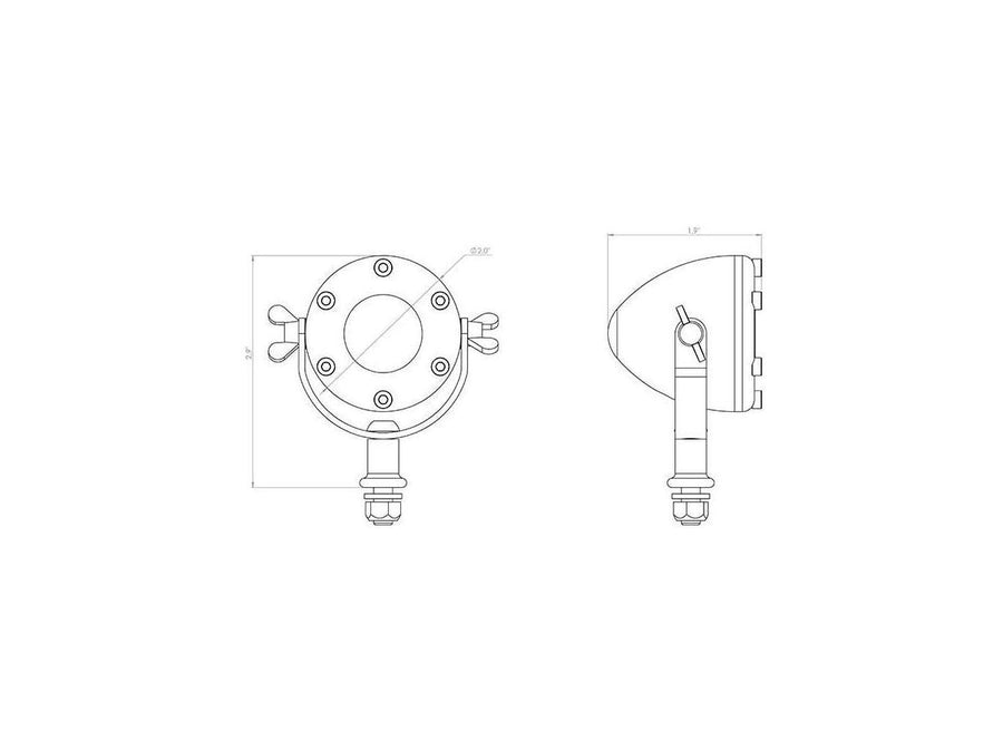 L'aluminium arrière de la lumière arrière dirigée par Harley Davidson a été clairement conduit