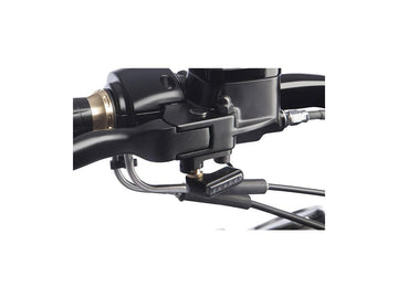 Harley Davidson Dyna [2000-2017]-Indicatore anteriore a LED universale Black anodizzato