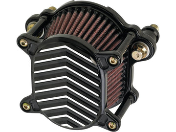 Harley Davidson Dyna [1999-2017] – Omega V-Fin Luftfilter Schwarz