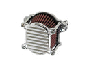 Harley Davidson Sportster [1991-2006]-Omega ribbed air filter chrome-1