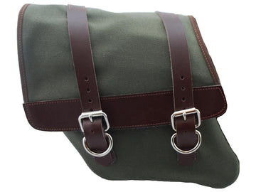 Harley Davidson Dyna [1996-2017] -Canvas Solo Pocket Strut Montaggio dell'Esercito Brown