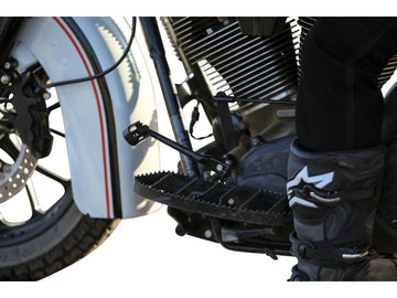 Harley Davidson Touring [1985-2025] – MX-Style Trittbretter Schwarz Pulverbeschichtet … - 0