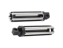 Harley Davidson Sportster [1991-2020] – 10-Gauge Fußrasten Schwarz Eloxiert-1
