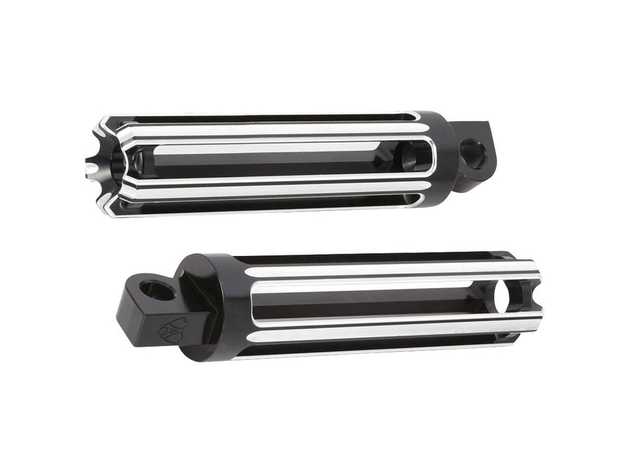 Harley Davidson Sportster [1991-2020] – 10-Gauge Fußrasten Schwarz Eloxiert