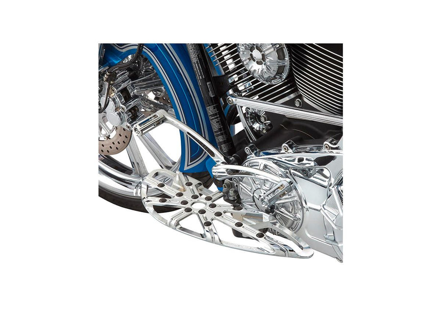 Harley Davidson Touring [1985-2025]-10-gauge driver's footrest chrome