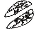 Harley Davidson Touring [1985-2025] -10-Gauge conducente poggiapiede nero, anodizzato-1