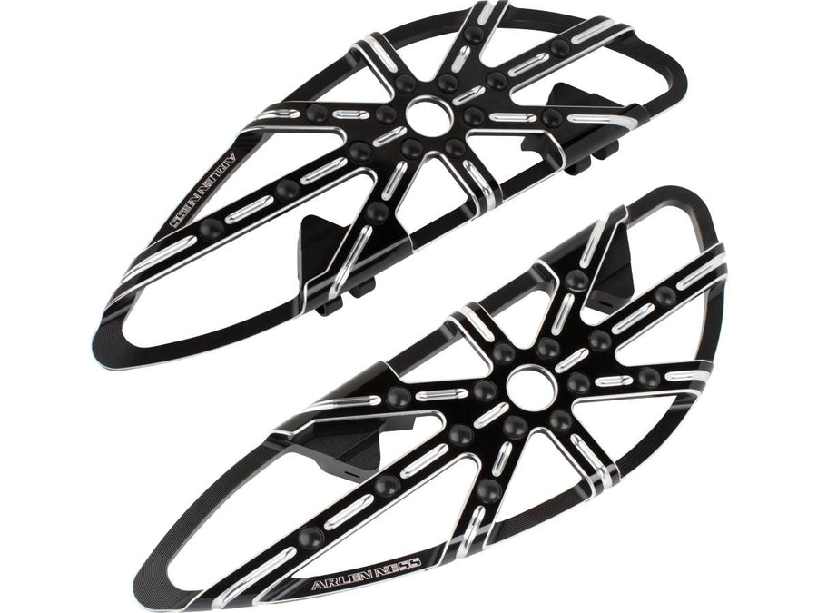 Harley Davidson Touring [1985-2025] -10-Gauge conducente poggiapiede nero, anodizzato