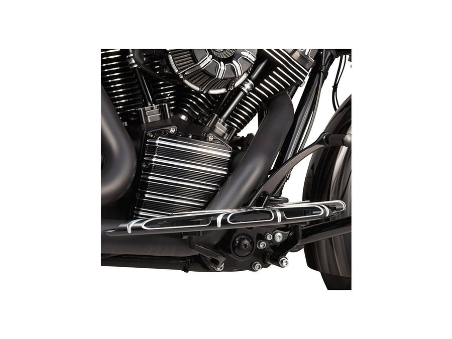 Harley Davidson Touring [1985-2025] -10-Gauge conducente poggiapiede nero, anodizzato