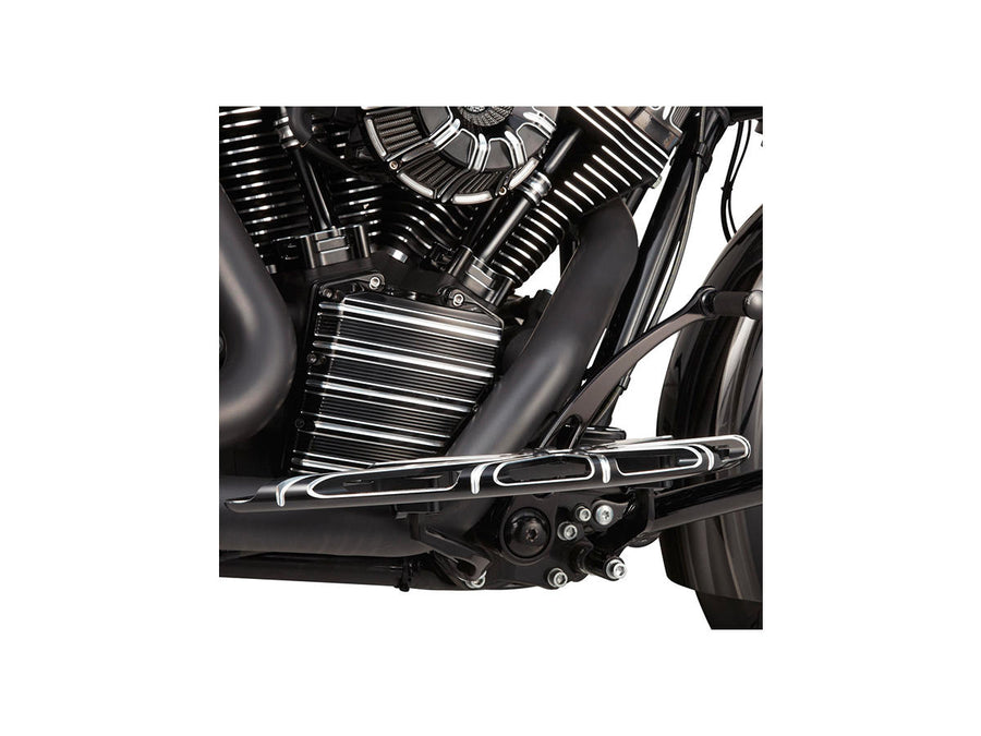 Harley Davidson Touring [1985-2025] -10-Gauge conducente poggiapiede nero, anodizzato