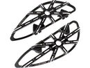 Harley Davidson Touring [1985-2025] -10-Gauge conducente poggiapiede nero, anodizzato-5