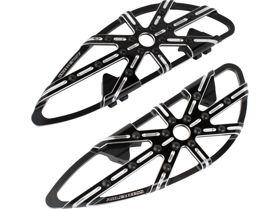 Harley Davidson Touring [1985-2025] -10-Gauge conducente poggiapiede nero, anodizzato