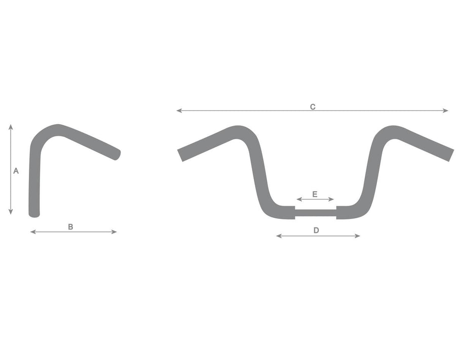 Harley Davidson Sportster [1986-2016] – 12 Bad Ape Hanger Lenker Nicht Gekerbt 3-Loch