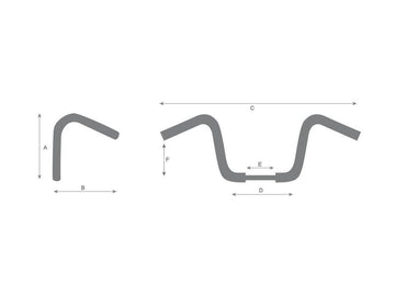 Harley Davidson Sportster [1986-2016] -14 Bad Ape Hanger Lenker non ha notato 3 buche - 0