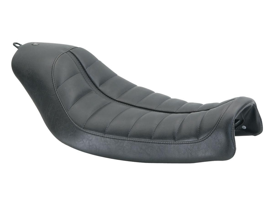 Harley Davidson Dyna Note [2016-2017]-Enzo Horizontal Solo Seat Black Vinyl