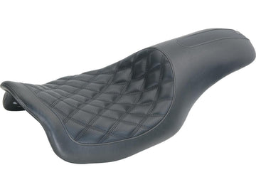Harley Davidson Touring [2008-2025] -2-up Boss Diamond Seat Black Vinyl