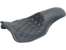 Harley Davidson Touring [2008-2025] -2-up Boss Diamond Seat Black Vinyl-4