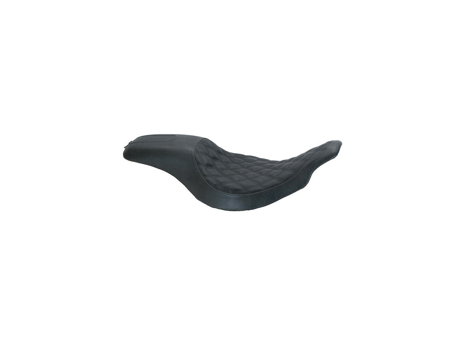 Harley Davidson Flhri [2004-2006] -2-up Boss Diamond Seat Black Vinyl