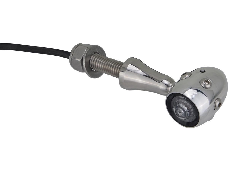 Harley Davidson – Retro LED Blinker V2A Polierter Stiel Aluminium Poliertes Aluminium