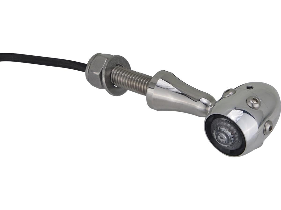 Harley Davidson – Retro LED Blinker V2A Polierter Stiel Aluminium Poliertes Aluminium