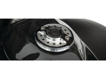 Harley Davidson Dyna [1996-2017] – Radialer Kraftstoffanzeige-Deckel Kontrastschnitt - 0