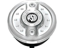 Harley Davidson Dyna [1996-2017]-Radial fuel display lid Chrom-1