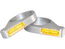 Harley Davidson MM Fork Tubes [1939-1941] -ZC-Line Classic Led Blinker Silver-1
