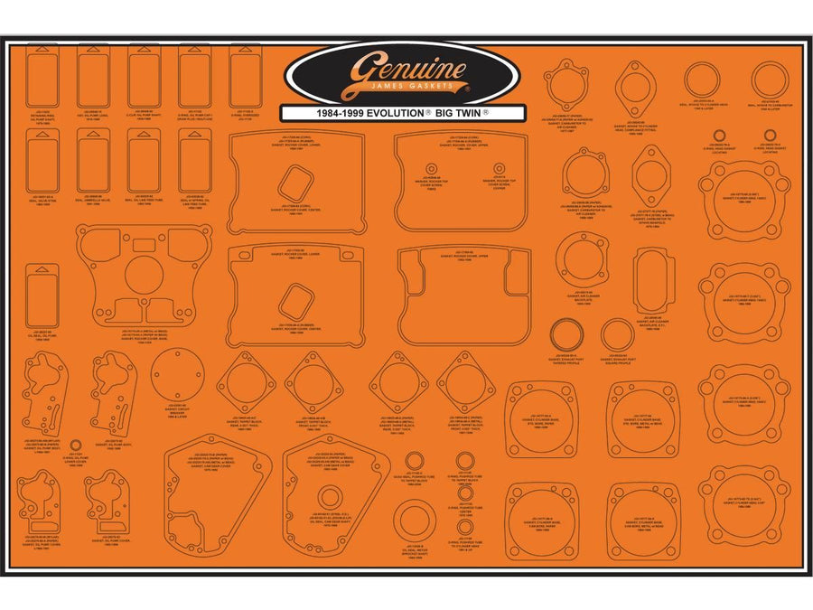 Modèle Harley Davidson FX [1985-1994] - Assiette de l'établissement pour 1984-99 EVO Big-twin