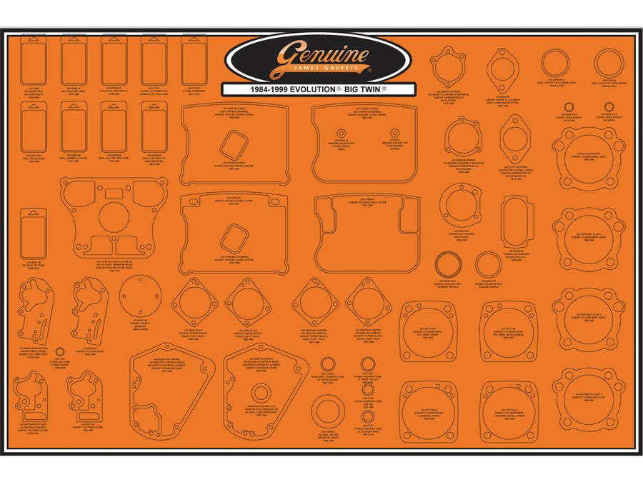 Modèle Harley Davidson FX [1985-1994] - Assiette de l'établissement pour 1984-99 EVO Big-twin